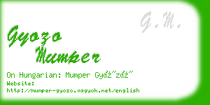 gyozo mumper business card